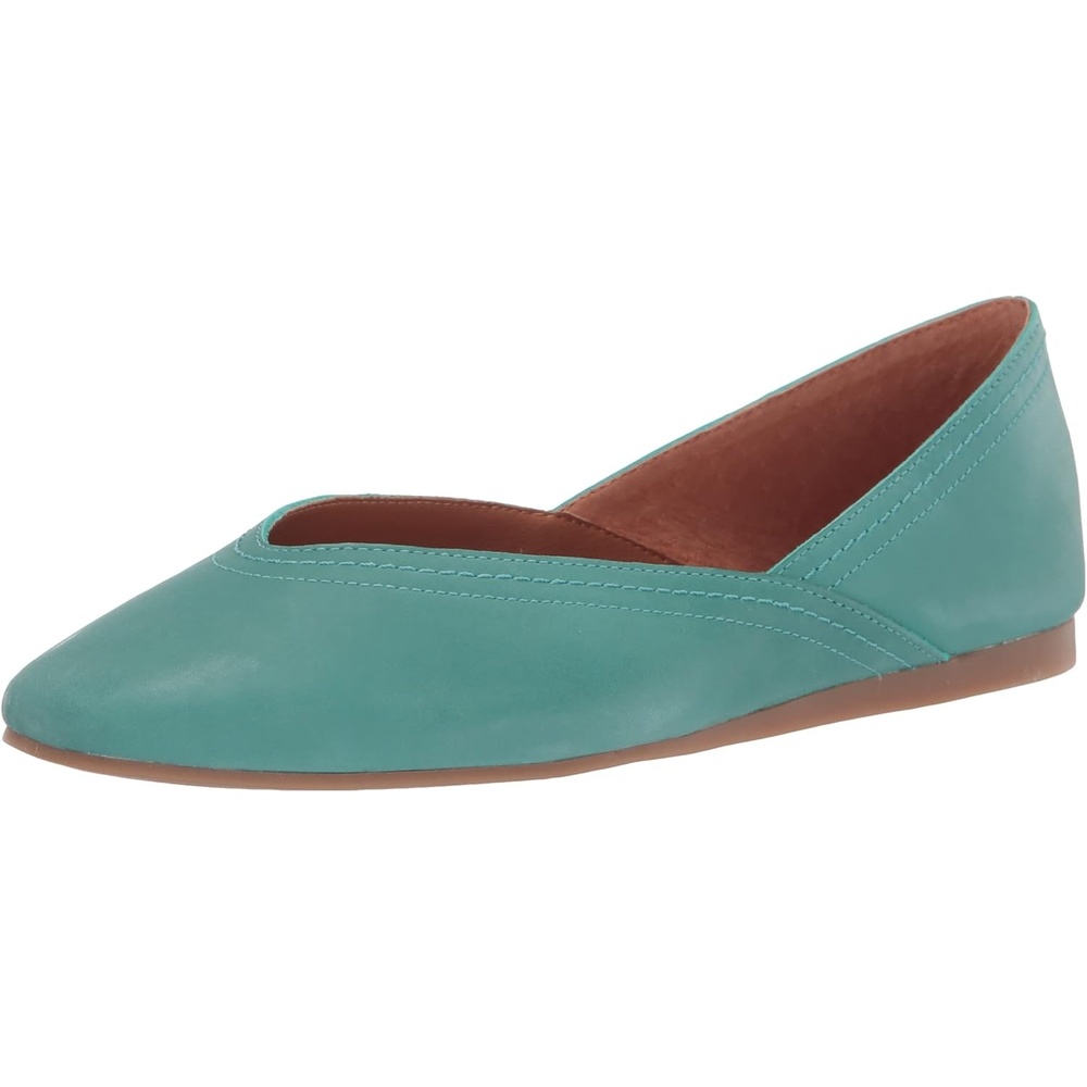 image:imageLucky Brand Womens Womens Alba Ballet Square Toe FlatsBristol Blue