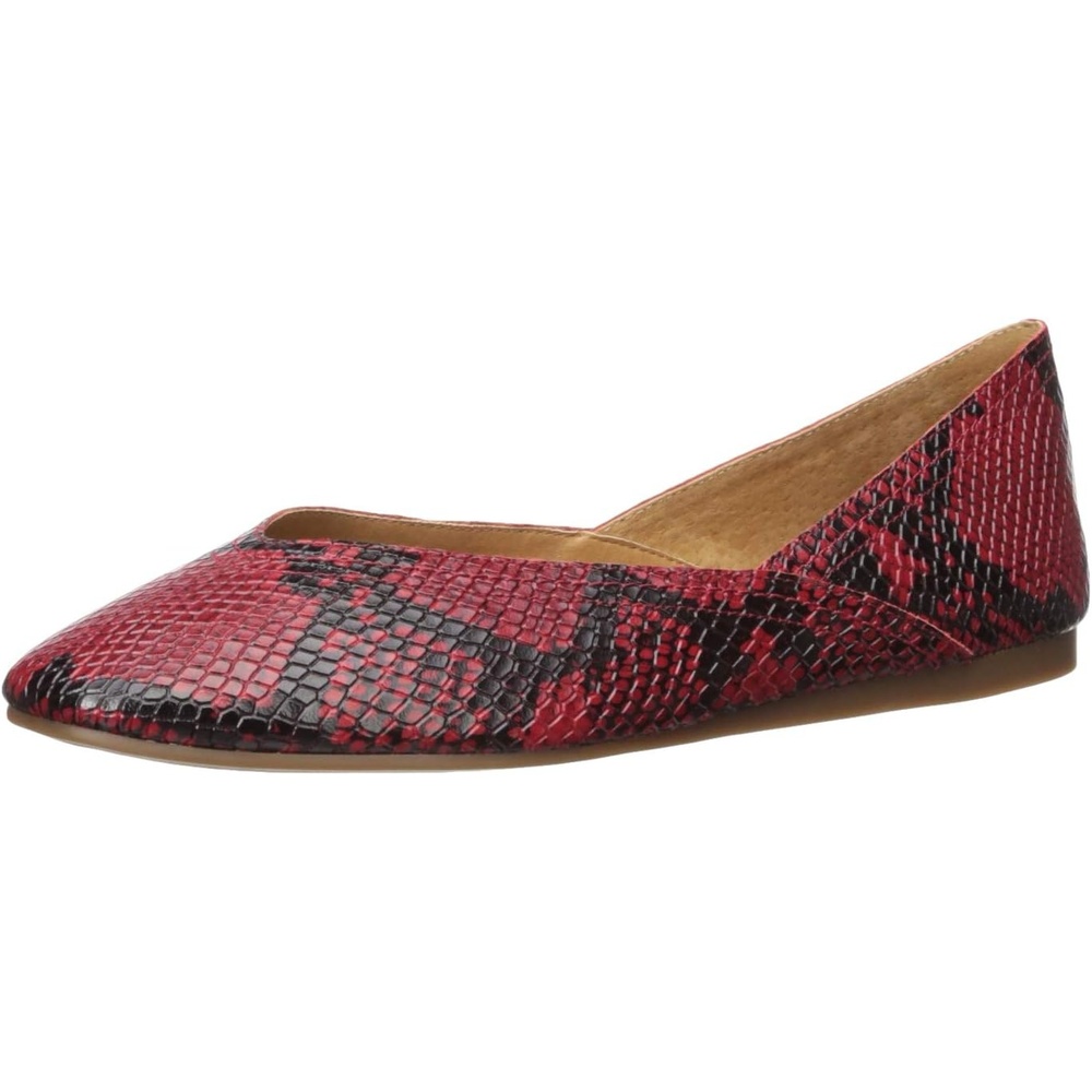 image:imageLucky Brand Womens Womens Alba Ballet Square Toe FlatsGarnet