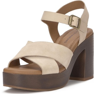 Lucky Brand Carsen Cross Strap Sandals(Cannellini/Cannellin)