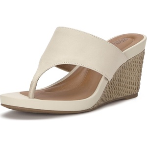 Lucky Brand Libbie Wedge Thong Sandals(Tusk)
