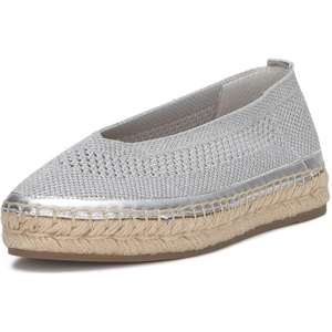 Lucky Brand Orena Knit Espadrille Sandals(Silver)