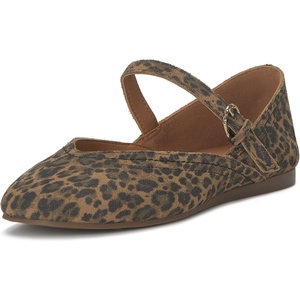 Lucky Brand Women’s Albajane Mary Jane Flat(Blurred Leopard Suede)