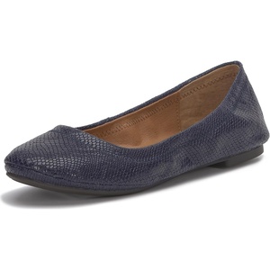 Lucky Brand Women’s Emmie Ballet Flats(Navy Blazer)