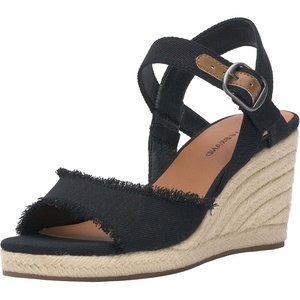 Lucky Brand Women’s Mindra Espadrille Wedge Sandal(Black)