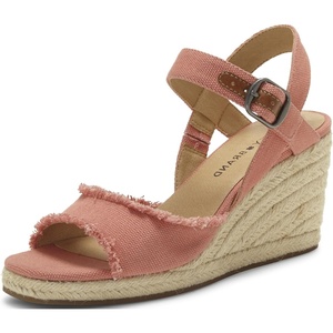 Lucky Brand Women’s Mindra Espadrille Wedge Sandal(Coral)