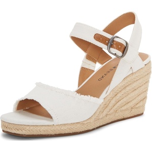 Lucky Brand Women’s Mindra Espadrille Wedge Sandal(White)
