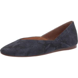 Lucky Brand Women’s Women’s Alba Ballet Square Toe Flats(Dark Denim Jasper)