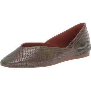 Lucky Brand Women’s Women’s Alba Ballet Square Toe Flats(Mossy)
