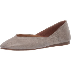 Lucky Brand Women’s Women’s Alba Ballet Square Toe Flats(Titanium)
