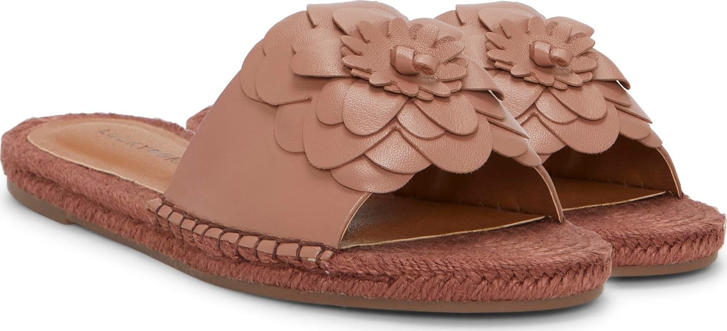 image:imageLucky Brand Biricha Floral Flat SandalsRose Dusk Leather