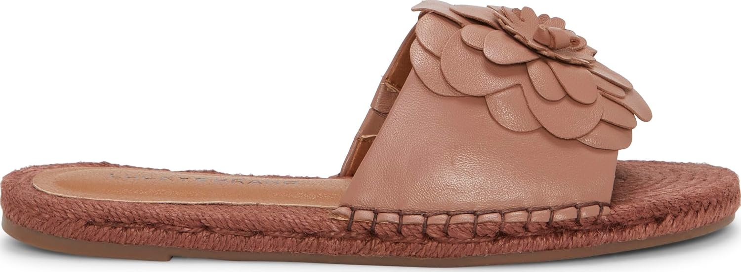 image:imageLucky Brand Biricha Floral Flat SandalsRose Dusk Leather