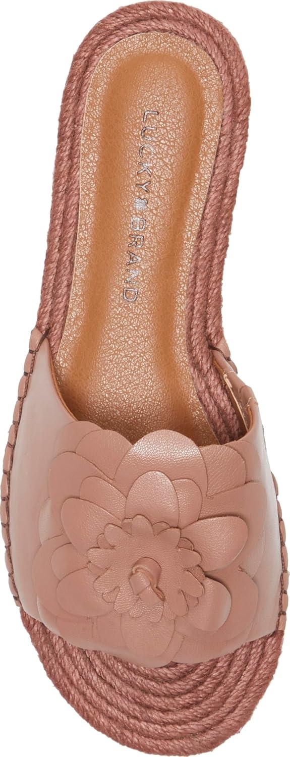 image:imageLucky Brand Biricha Floral Flat SandalsRose Dusk Leather