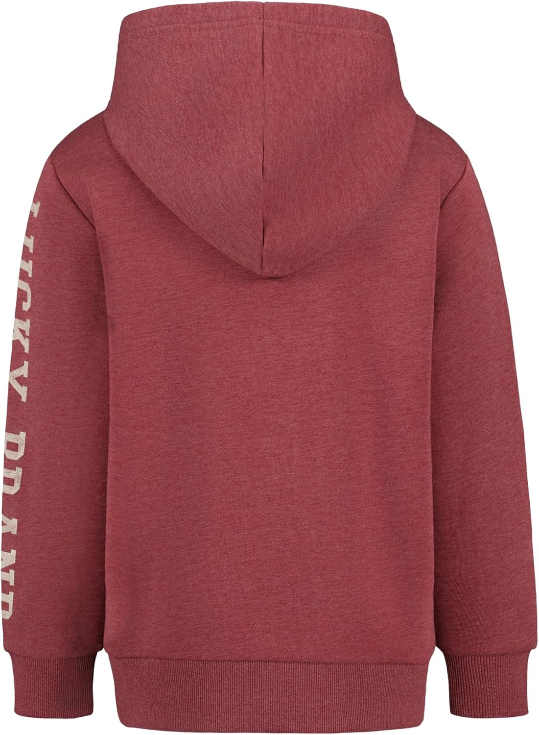 image:imageLucky Brand Boys Long Sleeve Fleece Pullover Hoodie Comfortable Relaxed Fit With Kangaroo PocketsBear Port Heather