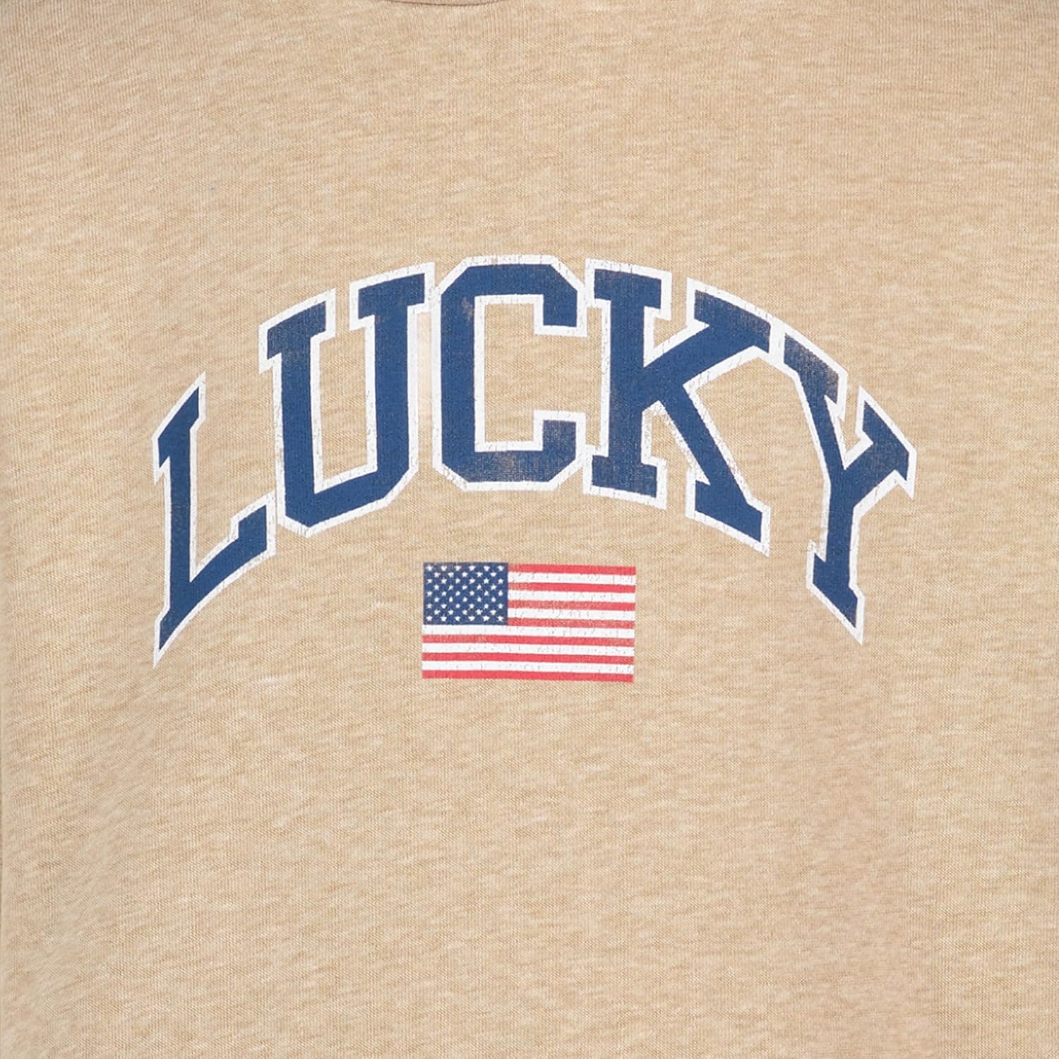 image:imageLucky Brand Boys Long Sleeve Fleece Pullover Hoodie Comfortable Relaxed Fit With Kangaroo PocketsFlag Cornstalk Heather