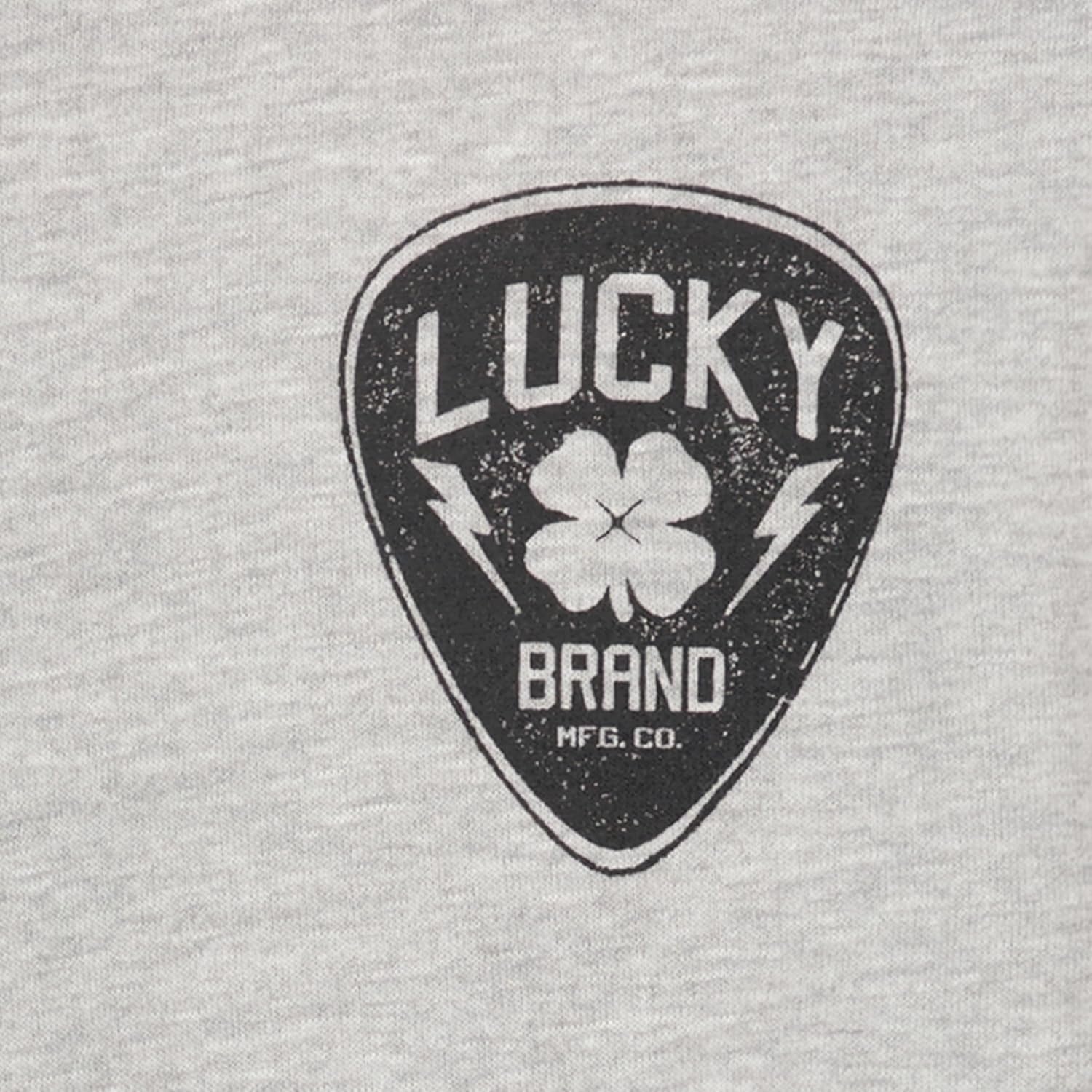 image:imageLucky Brand Boys Long Sleeve Fleece Pullover Hoodie Comfortable Relaxed Fit With Kangaroo PocketsGuitar Pick Grey Heather