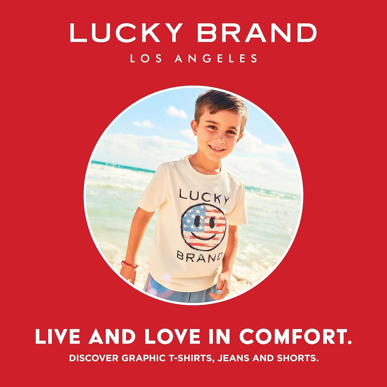 image:imageLucky Brand Boys Loose Fit Stretch Denim Jeans 5Pocket Style Zipper Fly amp Button ClosureOrlando Wash