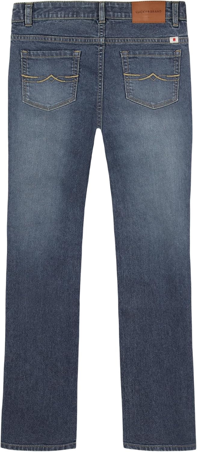image:imageLucky Brand Boys Loose Fit Stretch Denim Jeans 5Pocket Style Zipper Fly amp Button ClosureOrlando Wash
