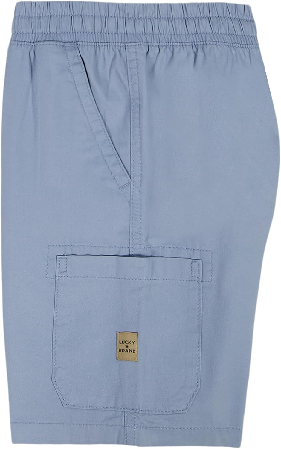 image:imageLucky Brand Boys Pullon Cargo Shorts Drawstring ClosureFaded Denim Blue