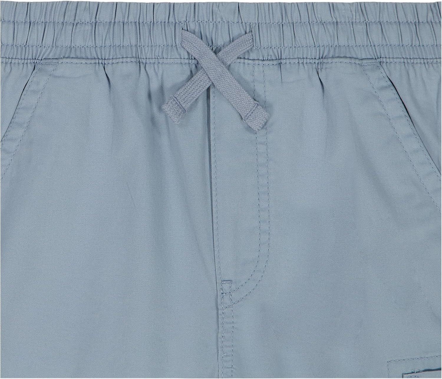image:imageLucky Brand Boys Pullon Cargo Shorts Drawstring ClosureFaded Denim Blue