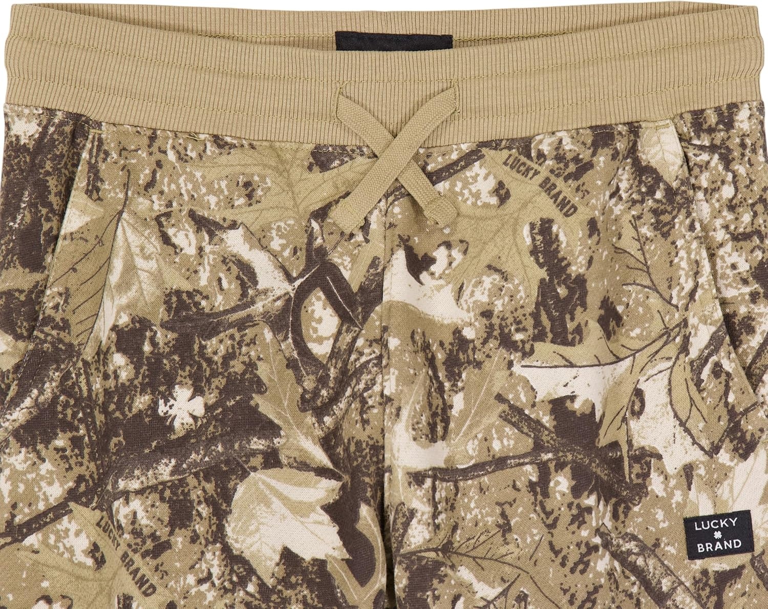 image:imageLucky Brand Boys Pullon Fleece Jogger Sweatpant Drawstring ClosureKelp Forest Camo