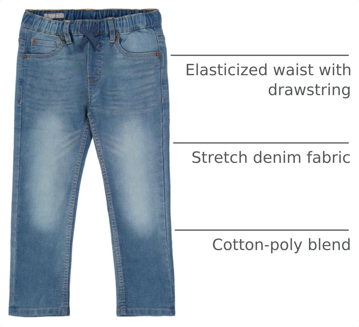 image:imageLucky Brand Boys Pullon Stretch Denim JeansColdwater