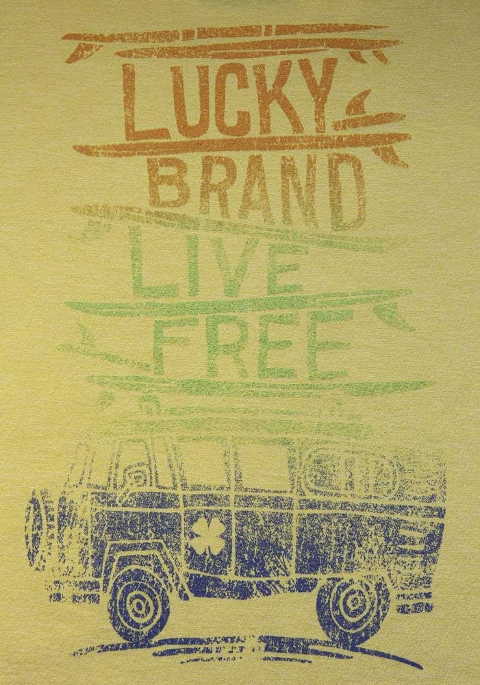 image:imageLucky Brand Boys Short Sleeve Graphic Crew Neck TShirt Soft Comfortable Relaxed FitCruz Sunset Lemon Da05