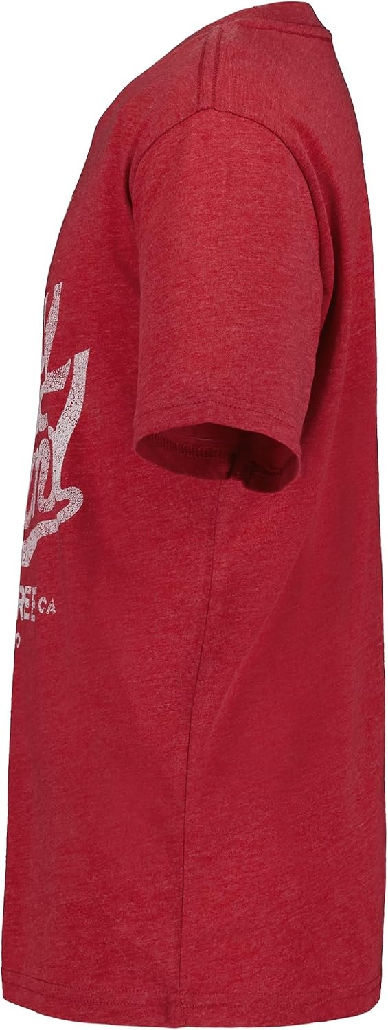 image:imageLucky Brand Boys Short Sleeve Graphic Crew Neck TShirt Soft Comfortable Relaxed FitFavorite Punch Heather