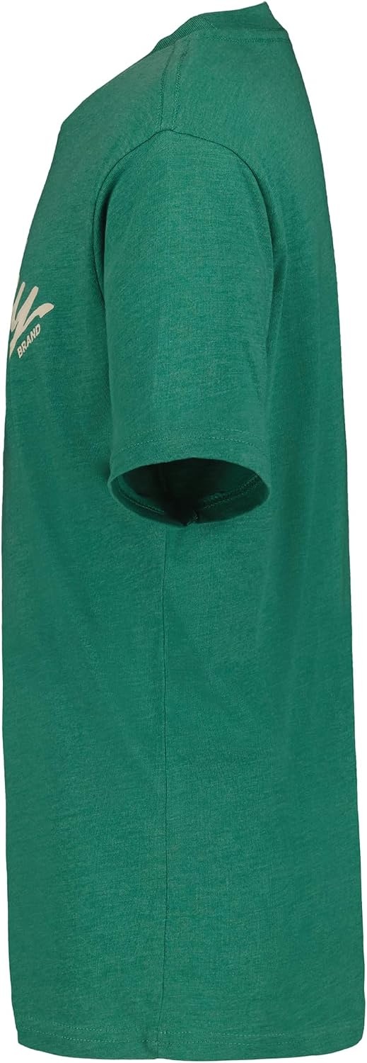 image:imageLucky Brand Boys Short Sleeve Graphic Crew Neck TShirt Soft Comfortable Relaxed FitFour Leaf Bottle Green