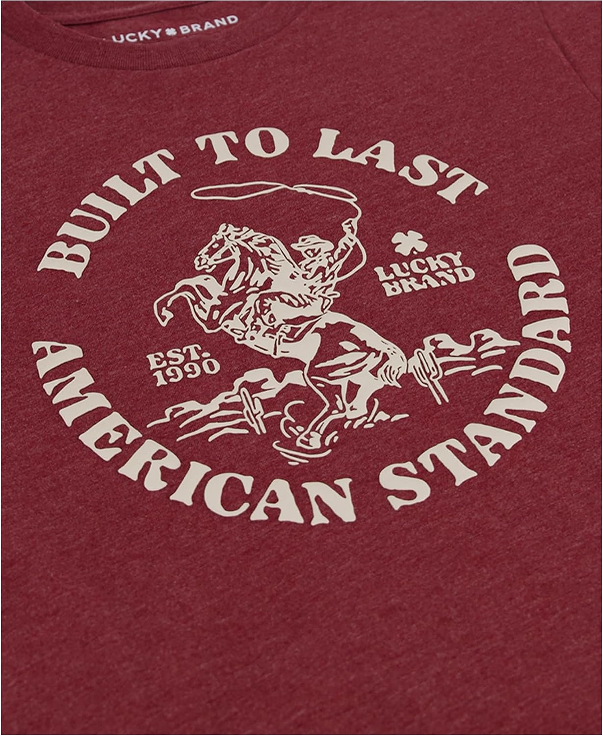 image:imageLucky Brand Boys Short Sleeve Graphic Crew Neck TShirt Soft Comfortable Relaxed FitLucky Lasso Port