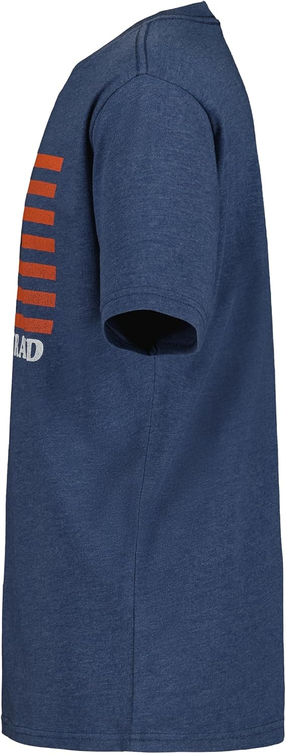 image:imageLucky Brand Boys Short Sleeve Graphic Crew Neck TShirt Soft Comfortable Relaxed FitPeace Flag Dark Denim
