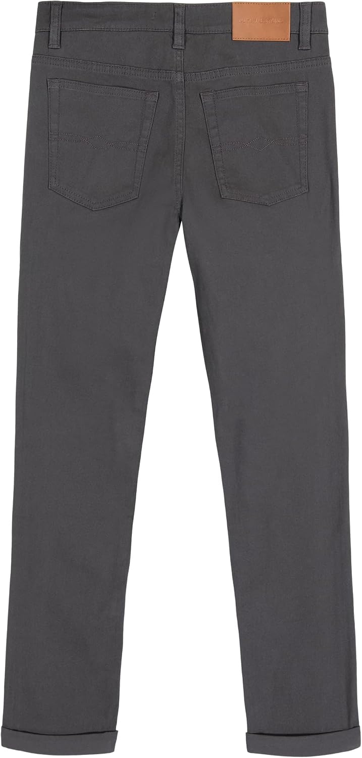 image:imageLucky Brand Boys Skinny Fit Stretch Twill PantsAsphalt