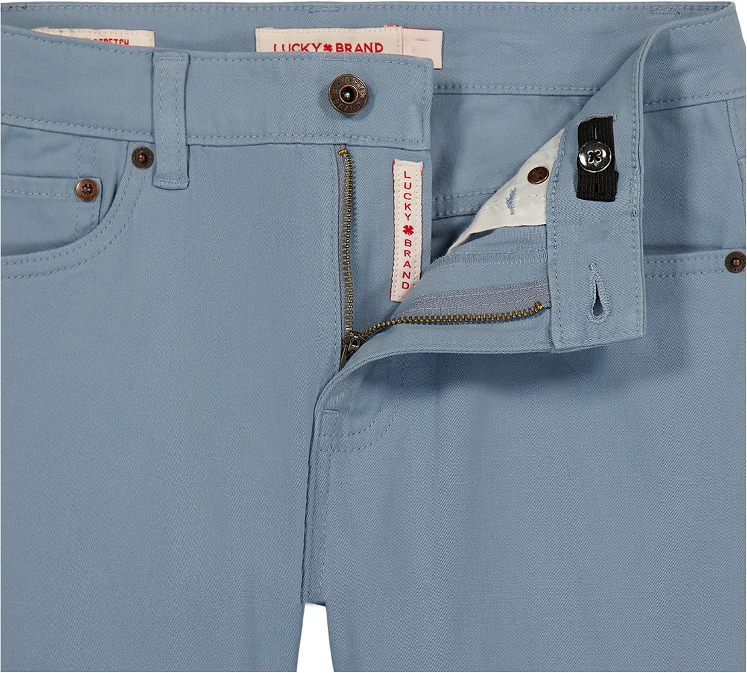 image:imageLucky Brand Boys Skinny Fit Stretch Twill PantsFaded Denim
