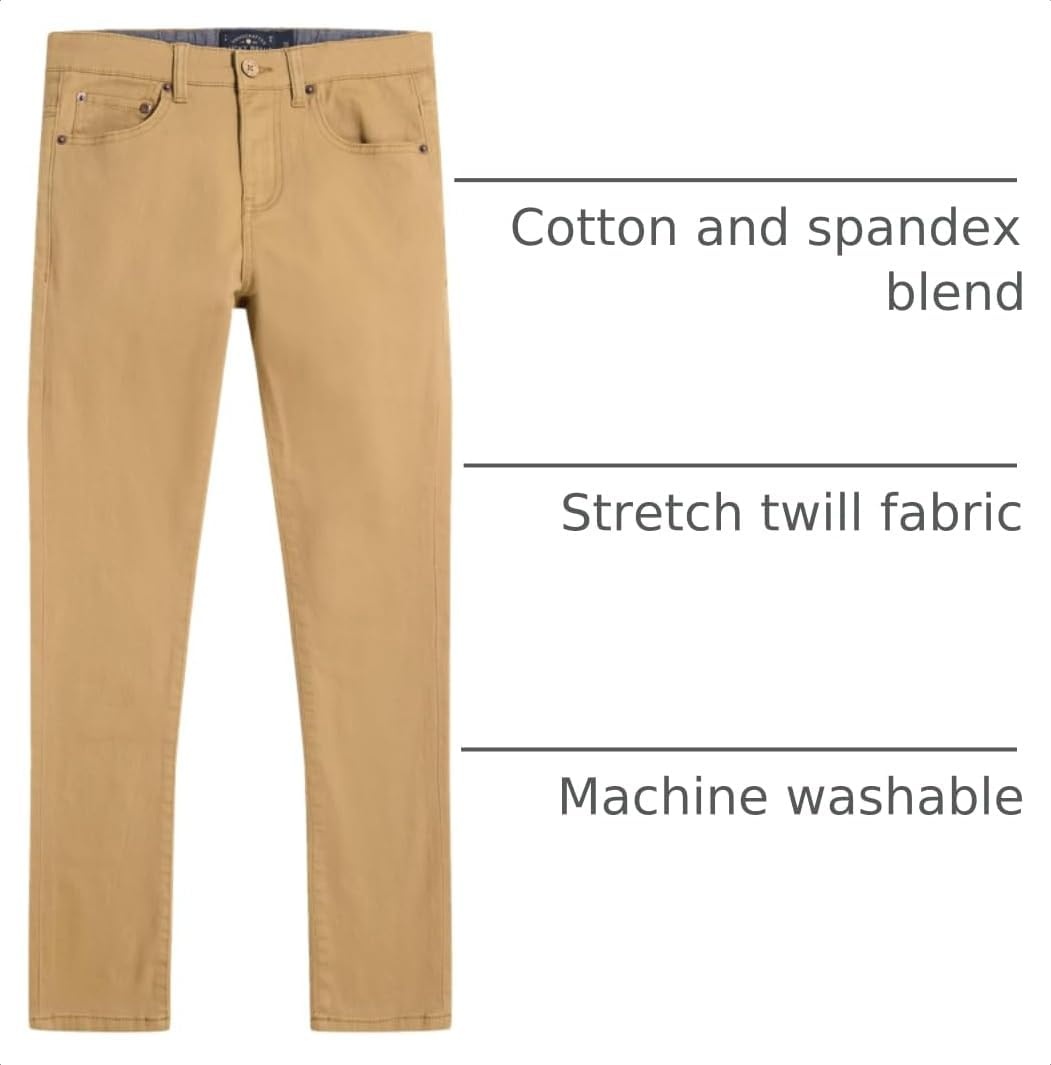 image:imageLucky Brand Boys Skinny Fit Stretch Twill PantsKelp