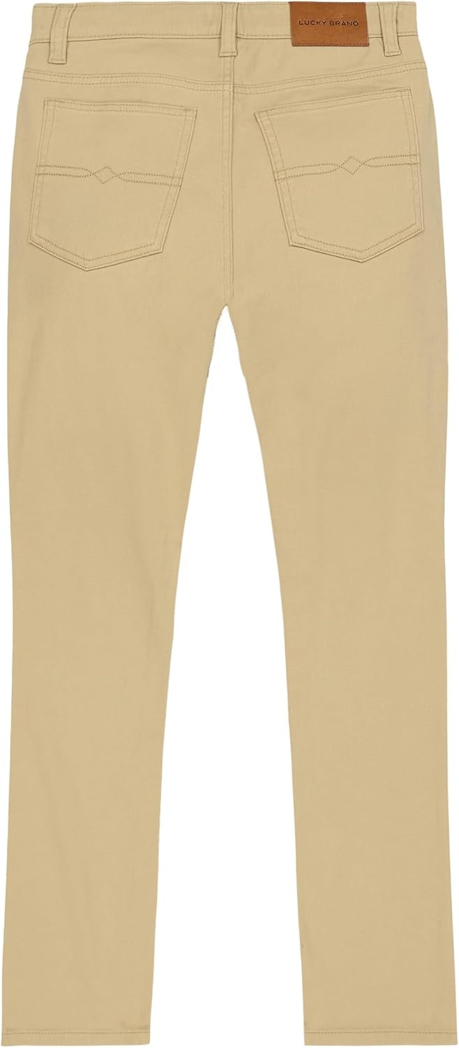 image:imageLucky Brand Boys Skinny Fit Stretch Twill PantsKhaki