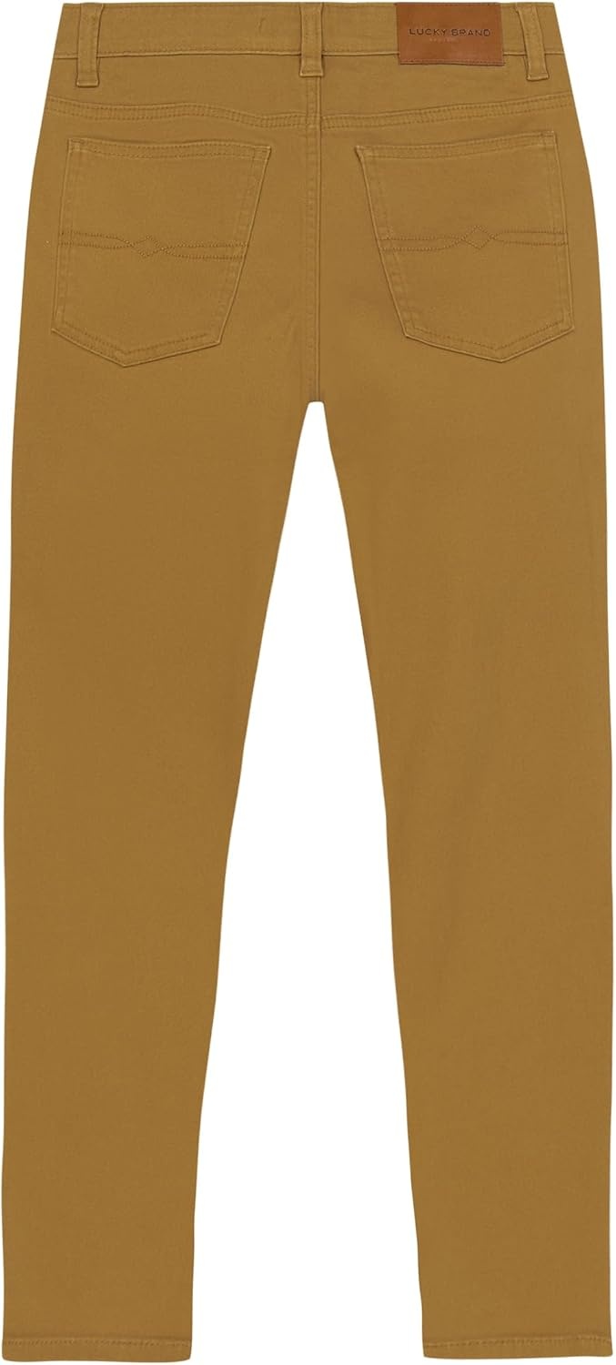 image:imageLucky Brand Boys Skinny Fit Stretch Twill PantsOchre