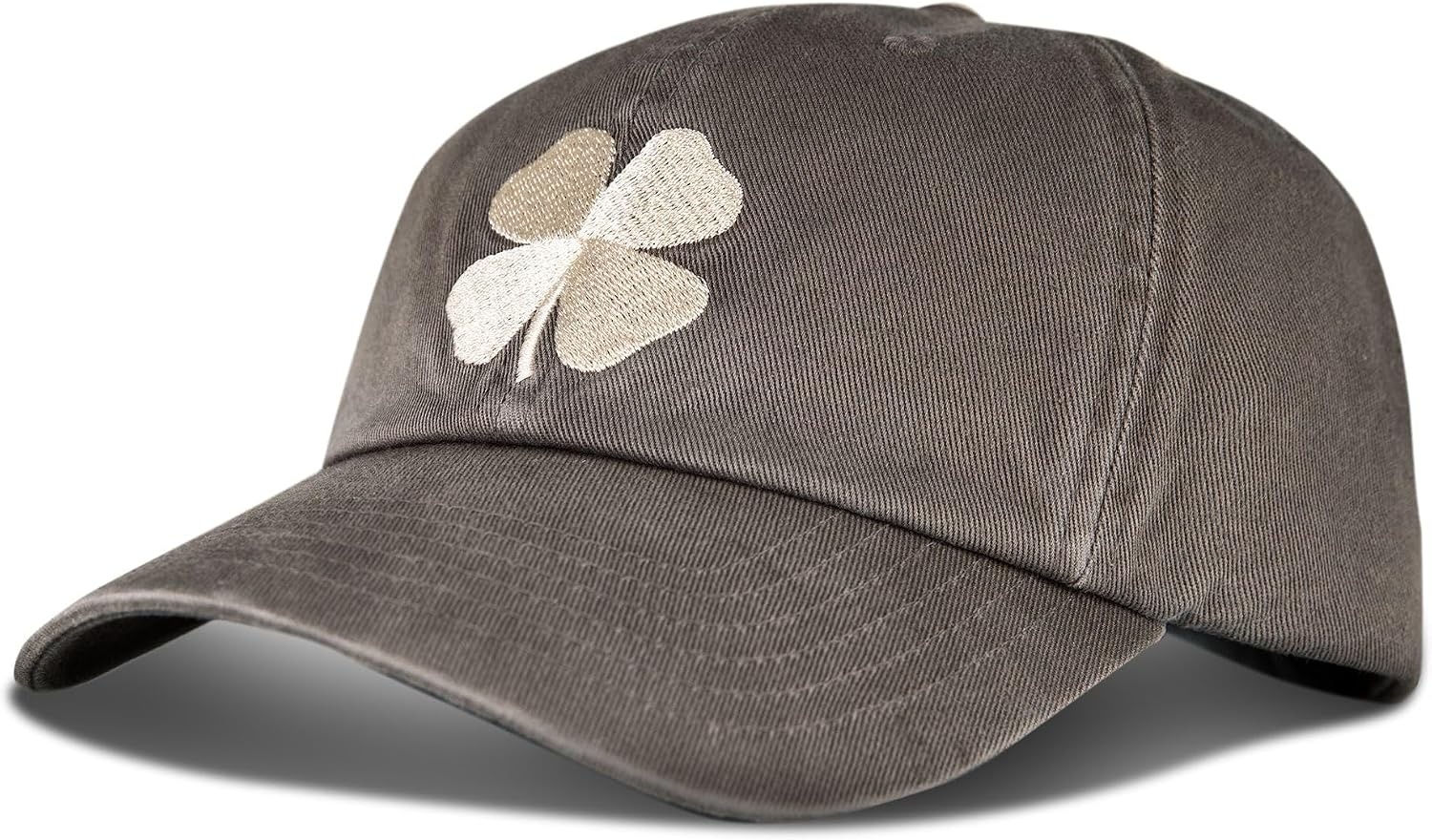 image:imageLucky Brand Classic Cotton Adjustable Dad Hat Baseball Cap Golf Fishing Low Profile 5 Panel DesignClover Charcoal Grey New