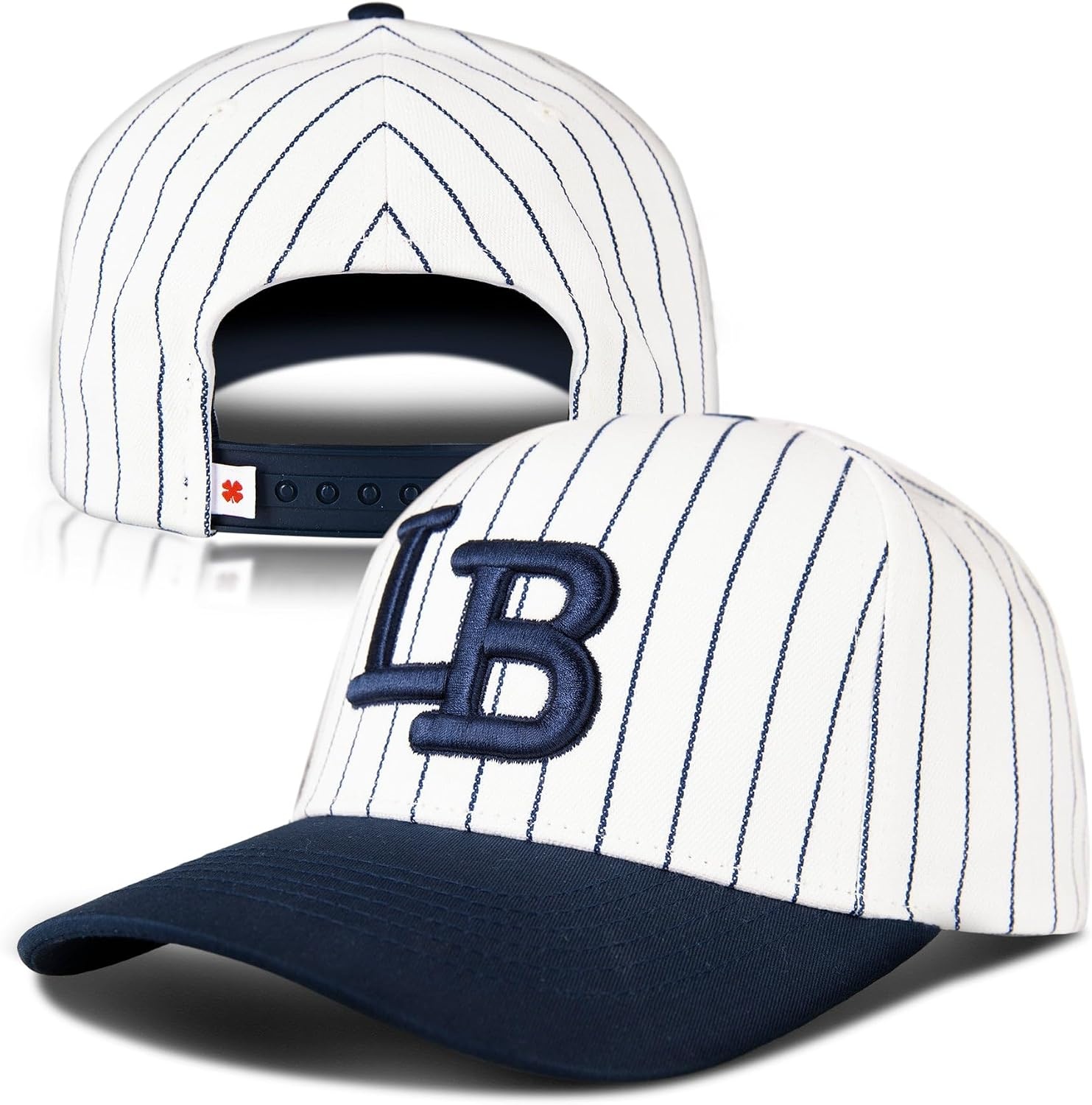 image:imageLucky Brand Classic Cotton Adjustable Dad Hat Baseball Cap Golf Fishing Low Profile 5 Panel DesignEmbroidered Lb Logo Pin Stripe
