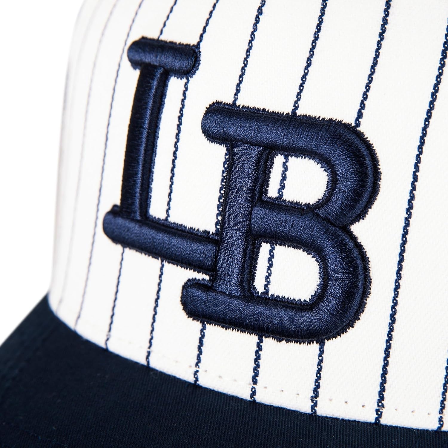 image:imageLucky Brand Classic Cotton Adjustable Dad Hat Baseball Cap Golf Fishing Low Profile 5 Panel DesignEmbroidered Lb Logo Pin Stripe
