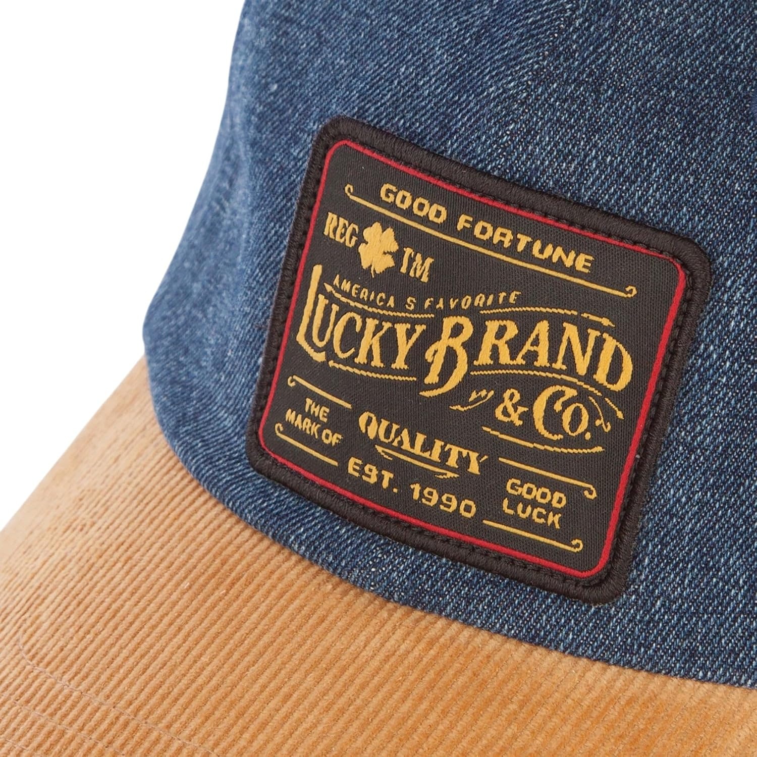 image:imageLucky Brand Classic Cotton Adjustable Dad Hat Baseball Cap Golf Fishing Low Profile 5 Panel DesignVintage Denim Tan