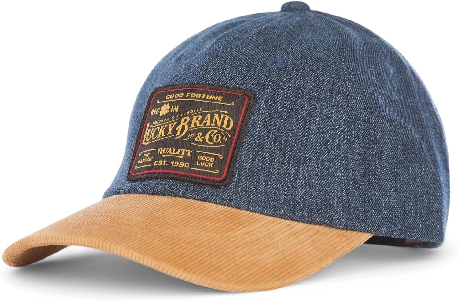 image:imageLucky Brand Classic Cotton Adjustable Dad Hat Baseball Cap Golf Fishing Low Profile 5 Panel DesignVintage Denim Tan