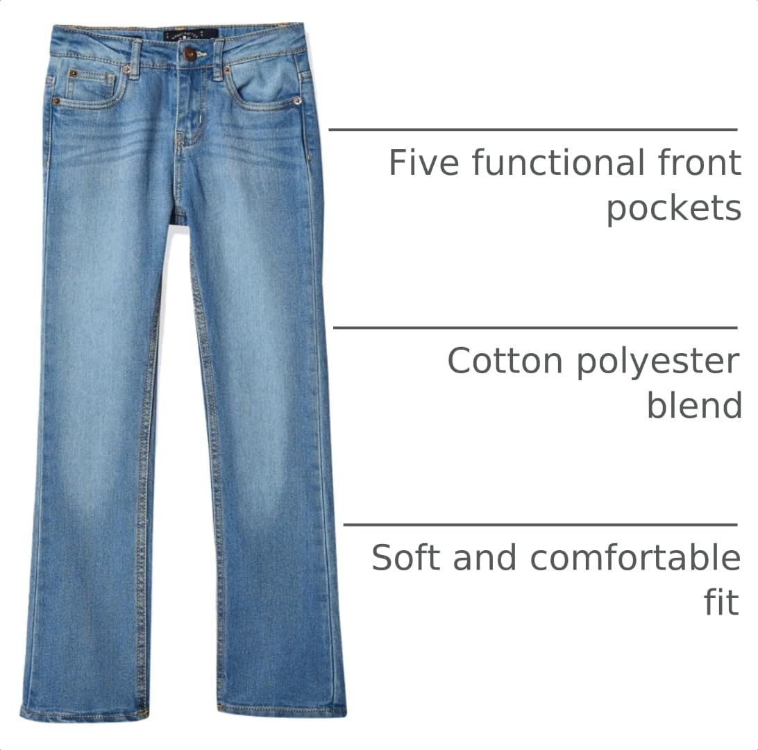 image:imageLucky Brand Girls 5Pocket Stretch Bootcut Fit Denim Jean Zipper Fly amp Button ClosureChristi Wash