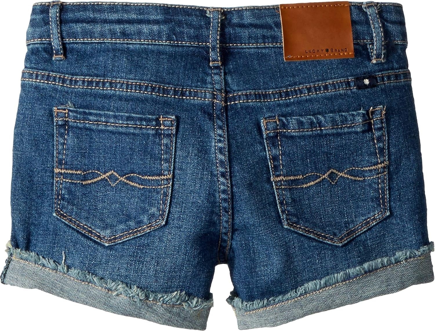 image:imageLucky Brand Girls Cuffed Jean Shorts Stretch Denim with 5 Pockets Mid to High Rise WaistAda