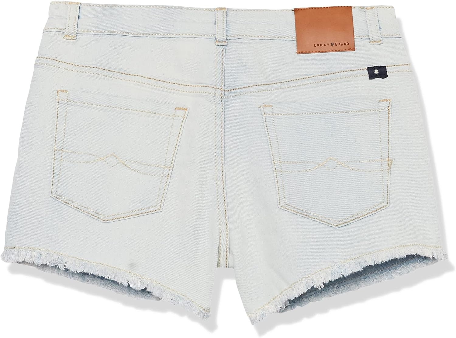 image:imageLucky Brand Girls Cuffed Jean Shorts Stretch Denim with 5 Pockets Mid to High Rise WaistBella High Waist