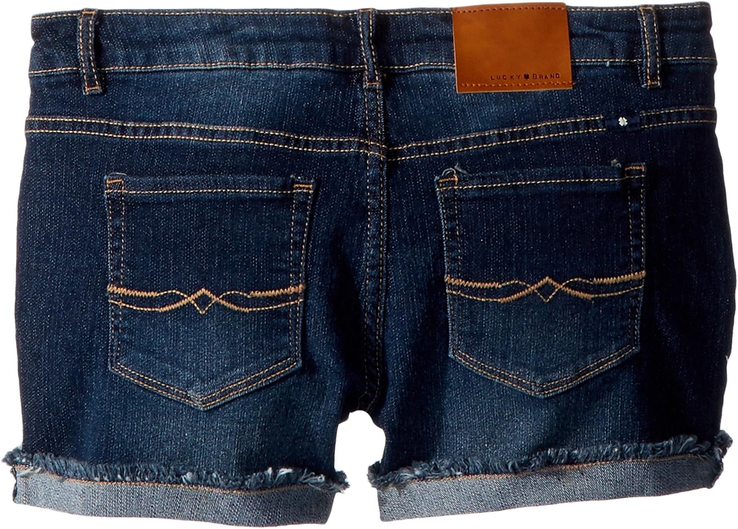 image:imageLucky Brand Girls Cuffed Jean Shorts Stretch Denim with 5 Pockets Mid to High Rise WaistRiley Barrier