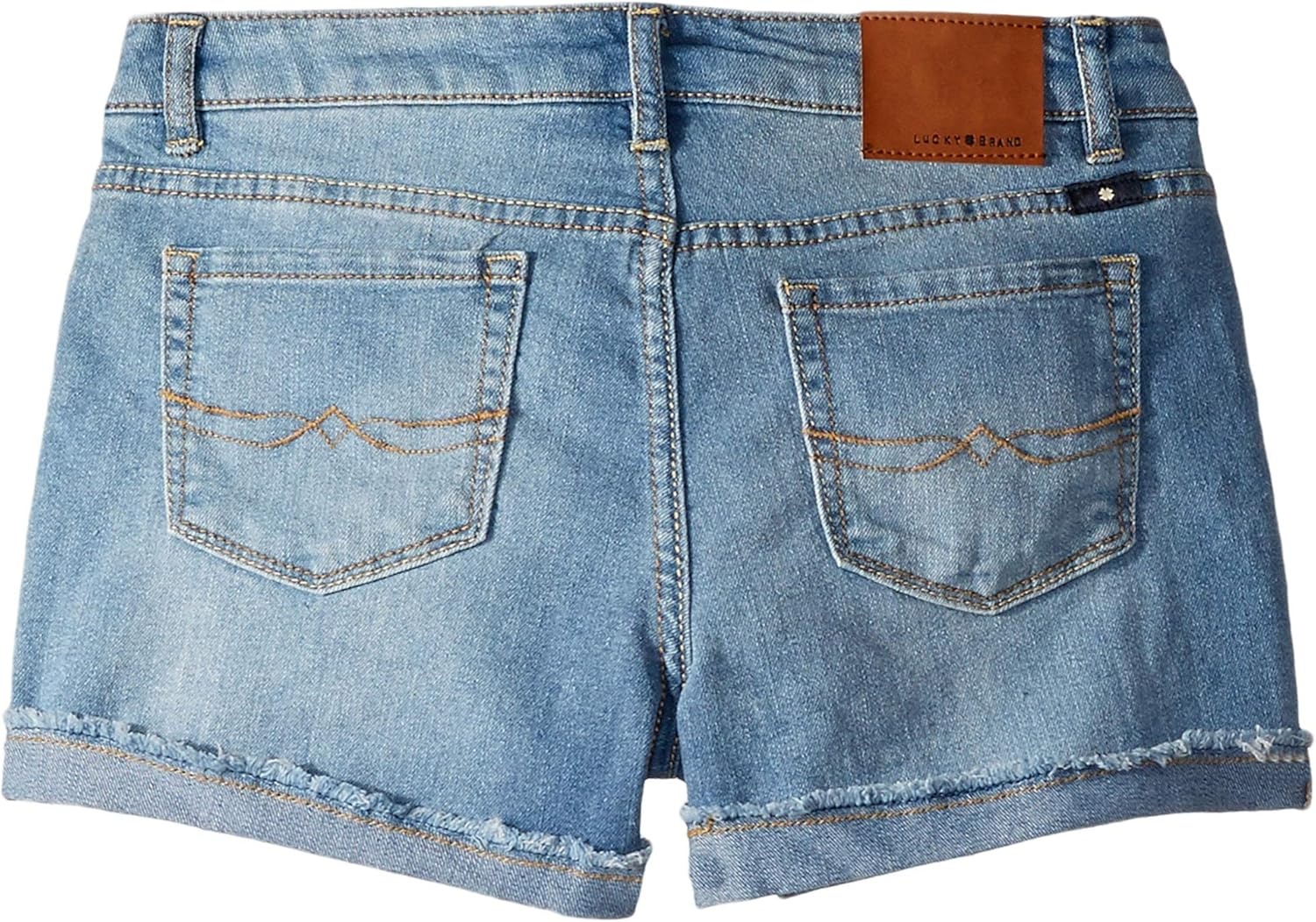 image:imageLucky Brand Girls Cuffed Jean Shorts Stretch Denim with 5 Pockets Mid to High Rise WaistRiley Christie