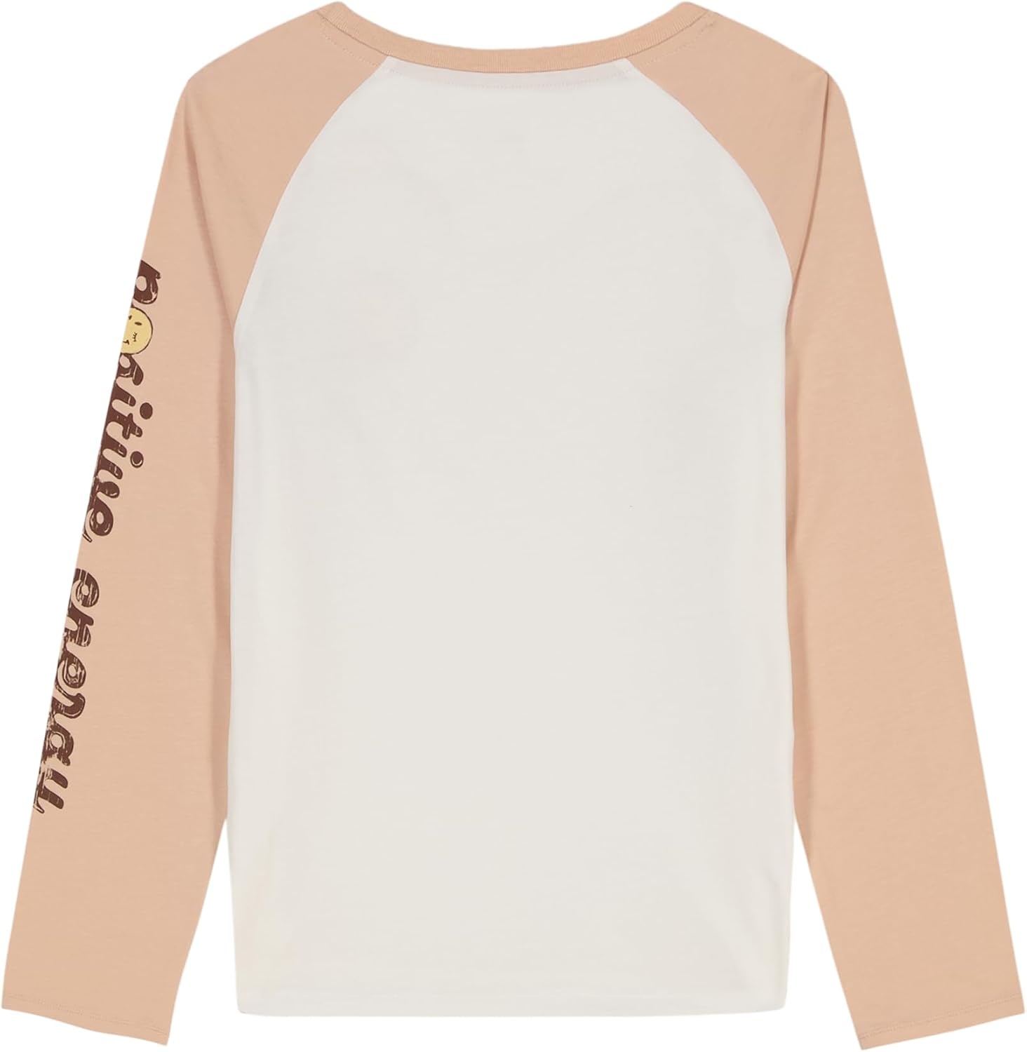 image:imageLucky Brand Girls Long Sleeve Graphic TShirt Tagless Cotton Tee with Fun DesignsCameo Rose Positivity