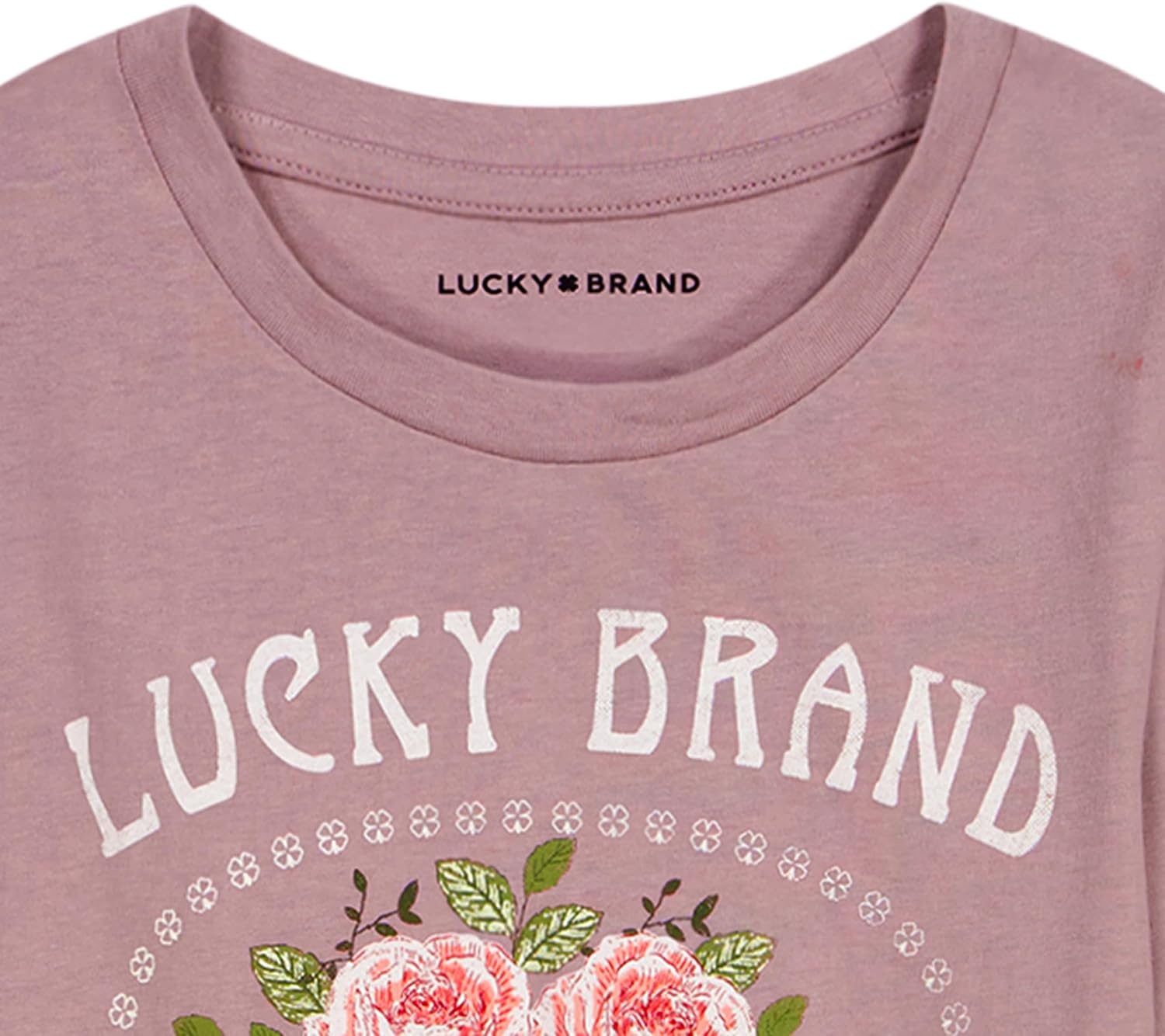 image:imageLucky Brand Girls Long Sleeve Graphic TShirt Tagless Cotton Tee with Fun DesignsDesert Rose