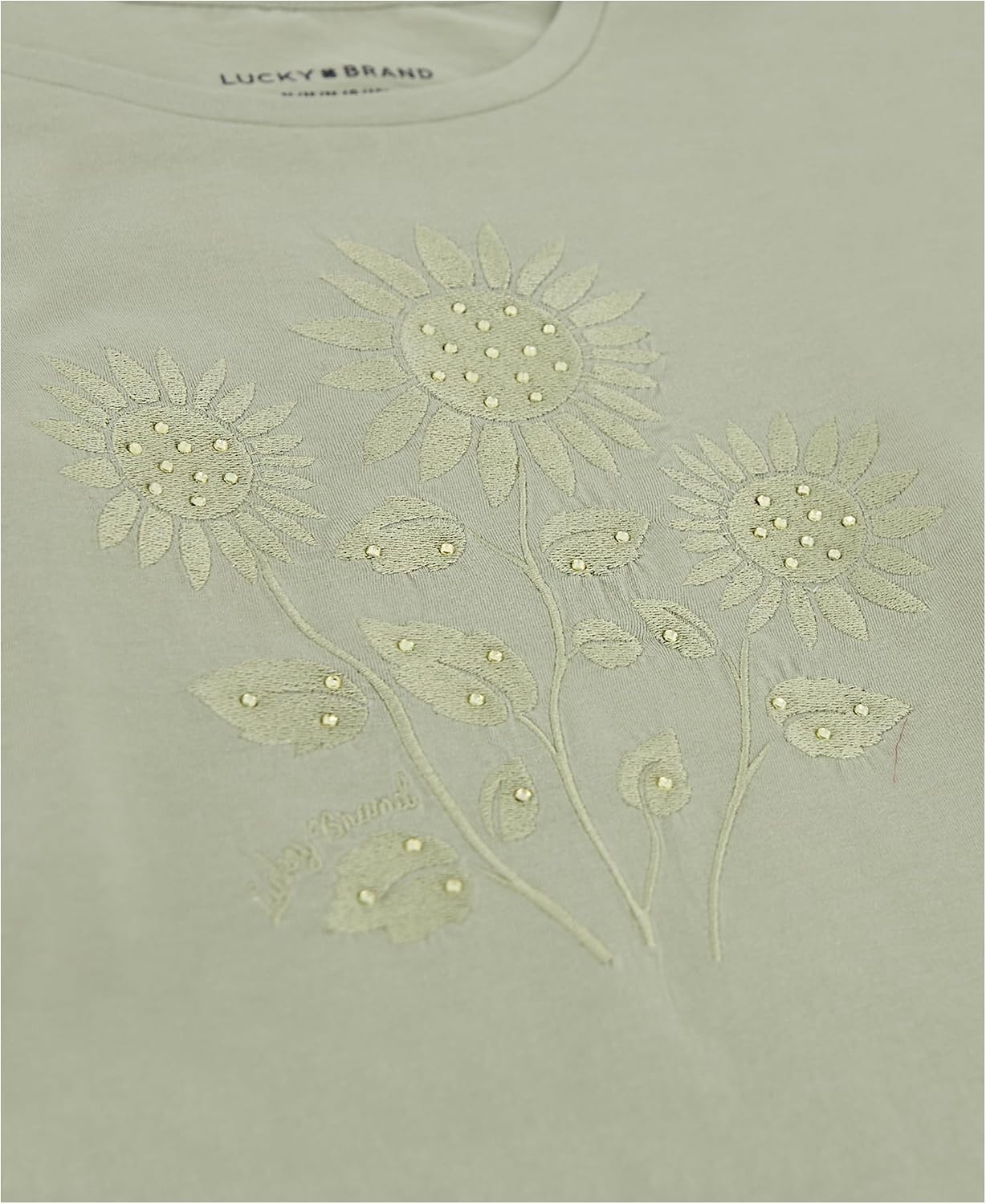 image:imageLucky Brand Girls Long Sleeve Graphic TShirt Tagless Cotton Tee with Fun DesignsSeagrass Sunflowers