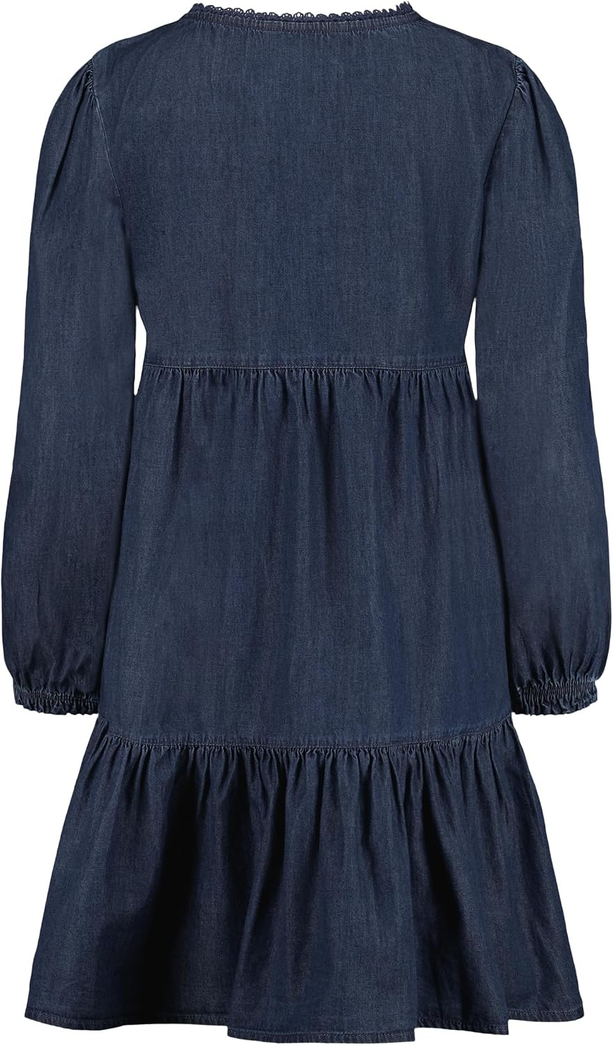 image:imageLucky Brand Girls Long Sleeve Lightweight Denim DressDark Wash