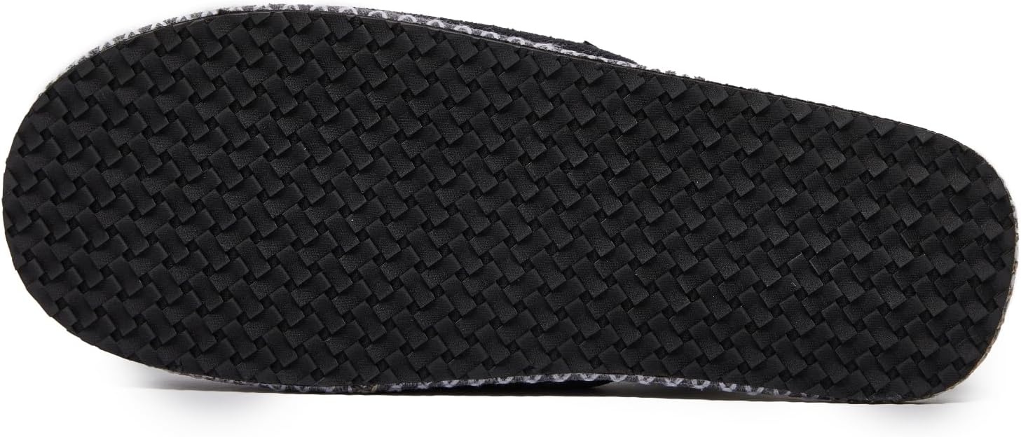 image:imageLucky Brand Memory Foam Rubber Sole Scuff Bedroom Slipper Soft Comfy Mens Slippers IndoorOutdoor Mens House SlippersBlack